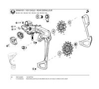 Sram Piastra Gabbia Interna Rear Xx1 Eagle Lunar Black