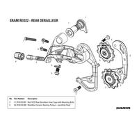 Sram Piastra Gabbia Interna Red/red22