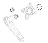 Sram Protezione per BIELAS BROSE E-MTB, Adulti Unisex, Nero (Nero) Taglia Unica