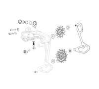 SRAM Rear Derailleur Pulley Kit X0 & GX T-Type Eagle Axs (Includes 14T Upper And