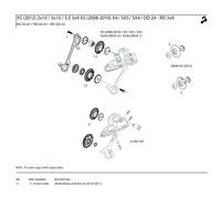 SRAM Spare Rear Derailleur Pulley Kit X5 Qty 2