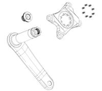 Sram Set di viti a manovella Force E1 M18/M30, in alluminio, DUB, autobloccante, sw, 2283024999