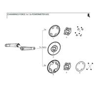 Sram Red/force 1x Chainring Screw Set Nero Black