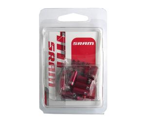 Sram Set Tappi Terminali Guaina E Cavo Cambio 4 Mm 5 Mm 20 Pezzi Rosso