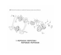 SRAM Spare Rear Derailleur Hanger Bolt Kit X0 Silver 10 Speed
