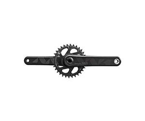 SRAM Uni Guarnitura XX1 Eagle 175 mm, 30T DM Cannondale ai BB30 Senza Movimento Centrale, 00.6118.442.005 manovella, Nero, One Size