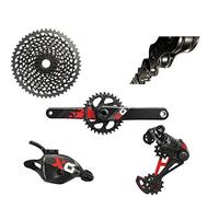 SRAM X01 Eagle BB30 175 Group - Corona a 32 denti, 10-50 denti, colore: Nero/Rosso