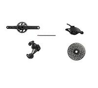 SRAM XX1 Eagle BB30 Boost 175 Black Edition - Corona a 32 denti, 10-50 denti, colore: Nero