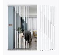 SRDCAIM Confezione da 8 divisori da Parete per pareti divisorie dal Pavimento al soffitto, divisori per Ambienti, con Un'Altezza di 50-220 cm per casa, Camera da Letto(White,H85cm/33.5in)