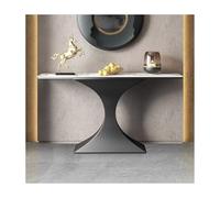 SRDCAIM Consolle moderna per ingresso, tavolino d'appoggio contemporaneo per divano/corridoio con ripiani portaoggetti, ideale per appartamento, soggiorno, camera da letto(Black,150cm/59.1in)