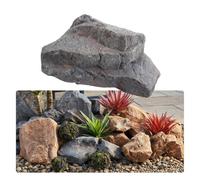 SRDCAIM Copertura Decorativa Effetto Roccia, Finta Pietra per Esterni | Ideale per nascondere teste di pozzi e tubature; adatta a giardini, prati, laghetti e spazi verdi(Gray,33x23x23cm)