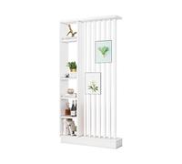 SRDCAIM Divisorio per Ambienti Indipendente, divisorio per Ambienti dal Pavimento al soffitto, divisorio per Ingresso, Camera da Letto, Ufficio, Sala da tè, caffetteria(White,L:90cm/35.4in)