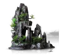 SRDCAIM Roccia Acquario, Copertura rocciosa Rocce Artificiali per paesaggi Rocce finte per acquari, Materiale in Resina Roccia Finta per Esterni per Giardini e Prati paesaggistici(27 * 14 * 28cm)