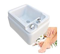 SRDCAIM Vaschetta per Pedicure Quadrata in Acrilico, pediluvio per Massaggio, Vasca per Pedicure con Massaggio dei Punti di agopuntura, per trattamenti Spa Domestici, lavandino per Shampoo