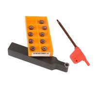SRDPN1616H08 Inserto Porta Utensili Acciaio Tornitura 10PZ 16x100mm Finitura