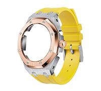 SRDRK Cassa molle del metallo della cinghia del silicone per il corredo di modifica del mod di GA2100VB-1A, Misura unica