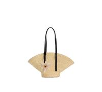 SRDRK Paglia Tessuto Borse Per Le Donne Fatto A Mano Viaggio Mare Beach Bag Estate Nuova Maniglia Secchio Borsa Shopping Tote Bag Basket Bolsa, 1, Taglia unica