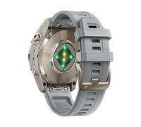 SRDRK Per Garmin Fenix 7s 6s 5s Pro Solar Silicone Light Gold Buckle Quick 20mm Cinturini per orologi di ricambio per Garmin Epix Pro Gen 2 42mm Descent Mk2s/3/3i per donne e uomini(Gray)