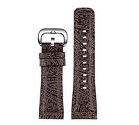 SRDRK Per sette il venerdì Strap M1 SF -M2/02 SF-M3/01 Q1 Q2 Q3 P3 Accessori per cinghia del braccialetto in pelle in pelle vintage 28mm(Dark brown silver)