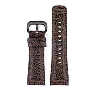 SRDRK Per sette il venerdì Strap M1 SF -M2/02 SF-M3/01 Q1 Q2 Q3 P3 Accessori per cinghia del braccialetto in pelle in pelle vintage 28mm(Dark brown black)