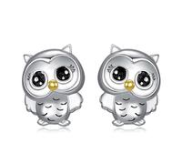 Sreadx Eule Ohrringe S925 Sterling Silber Eule Ohrstecker Tiere Ohrringe Schmuck Geschenke für Frauen Teenager Mädchen