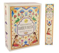 SreeVani Bastoncini di Incenso Indian Heritage Ambra Muschio Profumo Masala A...