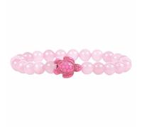 SREFGAS Bracciale per uomo e donna, 18,5 cm, con tartaruga marina, con pietre naturali, 1 pezzo, 18.5 cm, Pietra, Cristallo