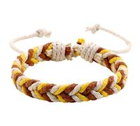 SREFGAS Bracciale per uomo e donna, regolabile, 18 - 34 cm, braccialetto dell'amicizia, da uomo, da donna, amico, 1 pezzo, 18-34 cm, Cotone, Senza Gemstone