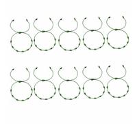 SREFGAS Set di braccialetti portafortuna per uomo e donna, regolabili, 16 - 30 cm, in tessuto, con cordino, 10 pezzi, 16-30 cm, corda, Senza Gemstone