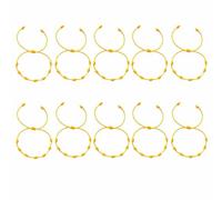 SREFGAS Set di braccialetti portafortuna per uomo e donna, regolabili, 16 - 30 cm, in tessuto, con cordino, 10 pezzi, 16-30 cm, corda, Senza Gemstone