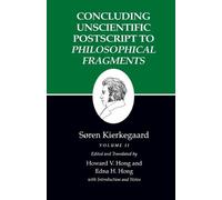 Søren Kierkegaa Concluding Unscientific Postscript to Philosophical (Tascabile)