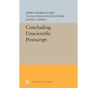 Søren Kierkegaard Concluding Unscientific Postscript (Copertina rigida)