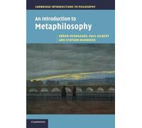 Søren Overgaard Paul Gilbert Stephen Bu An Introduction to Metaphilo (Tascabile)