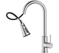 SREWOHS PRO Rubinetto Cucina a Molla con Doccetta Estraibile, Miscelatore Cucina