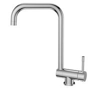 SREWOHS PRO Rubinetto Cucina con Doccetta Estraibile, 3 Modalità di Getto con Getto a Lama, Rubinetto da Lavello a Forma di L in Acciaio Inox 304, Monocomando Girevole 360°, Nichel Spazzolato, 1 Foro