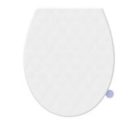 SREWOHS PRO Tavoletta WC Forma O in PP con Maniglia di Sollevamento Integrata e Quick Release, Chiusura Soft Close Doppia, Anti-UV Inalterabile, Fissaggio Top Mount, Dima + Video