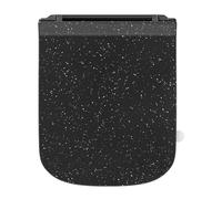 SREWOHS PRO Tavoletta wc Universali Forma quadrata [CORTO], Sedile WC Urea-Formaldeide Chiusura Ammortizzata Tavoletta wc con Sgancio Rapido a un Pulsante, testato fino a 150 kg, Nero,42,5 * 34,5CM