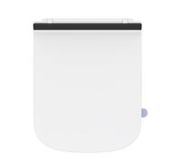 SREWOHS PRO Tavoletta wc Universali Forma Quadrata [CORTO], Sedile WC Urea-Formaldeide Chiusura Ammortizzata Tavoletta WC con Sgancio Rapido a un Pulsante, Testato Fino a 150 kg, Bianco