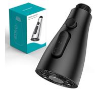 SREWOHS PRO - Testa di ricambio per rubinetto della cucina, ugello di ricambio per spruzzatore estraibile a 4 funzioni SREWOHS PRO per lavello da cucina, nero opaco