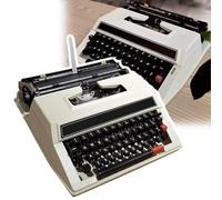 SRFTT Elaboratore di Testi, Vecchia Macchina da Scrivere Manuale, Portatile e Facile da Usare/riporre, Nastro, Guscio Originale, per Scrivere Lettere, Appunti, verbali di riunione, Nove