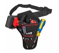 SRGDRR Fondina per Trapano Impermeabile Borsa per Attrezzi in Vita Borsa per Attrezzi per Cintura in Vita Elettrica per Cacciavite a Martello Chiave,Nero
