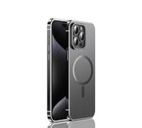 SRGDRR per iPhone 15 14 PRO Max Custodia Carica Wireless Magnetica Cover Posteriore Protettiva con glassa in Metallo, per iPhone 14 PRO Max, Nero Magnetico