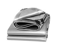 SRHIMEOS 3.5x8m Telone Occhiellato Impermeabile Plastica, Telo Impermeabile con Occhielli, Telone PVC Rinforzato, Teloni Impermeabili per Giardino, Gazebo, Campeggio, Mobili, Capanni