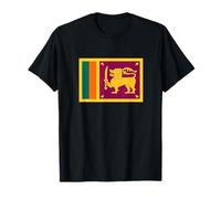 Sri Lanka Bandiera dello Sri Lanka Asia Vacanza Asiatica Maglietta