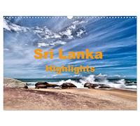 Sri Lanka - Highlights (Wandkalender 2026 DIN A3 quer), CALVENDO Monatskalender: die Höhepunkte einer Sri Lanka Rundreise