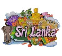 Sri Lanka Magnete per frigorifero 3D Turismo Souvenir Decorazione Frigorifero Collezione Artigianato