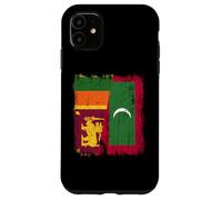 Sri Lanka Maldive Half Flag Sri Lanka Maglia Maldive Custodia per iPhone 11
