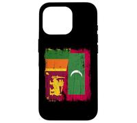 Sri Lanka Maldive Half Flag Sri Lanka Maglia Maldive Custodia per iPhone 16 Pro