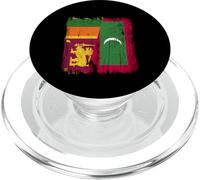 Sri Lanka Maldive Half Flag Sri Lanka Maglia Maldive PopSockets PopGrip per MagSafe