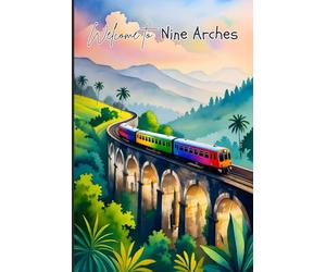 Sri Lanka Travel Journal - Welcome to Ella’s Nine Arches Bridge | Cute Diary to Record Your Ceylon Adventures, South Asia Memories | Souvenir Gift, 120 Wide-Ruled Pages, Paperback